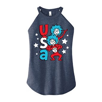 Juniors' Dr. Seuss USA Things Graphic Tank Top