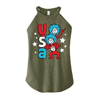 Juniors' Dr. Seuss USA Things Graphic Tank Top