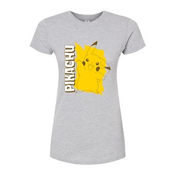 Juniors' Pokemon Pikachu Fitted Graphic Tee