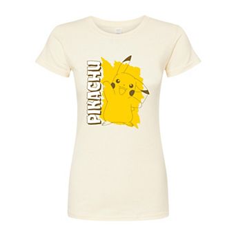 Juniors' Pokemon Pikachu Fitted Graphic Tee