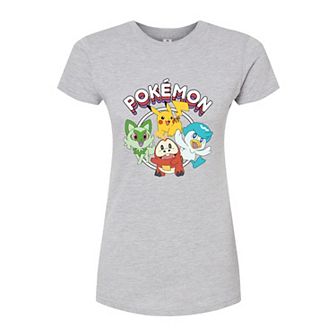 Juniors' Pokemon Scarlet Fitted Graphic Tee