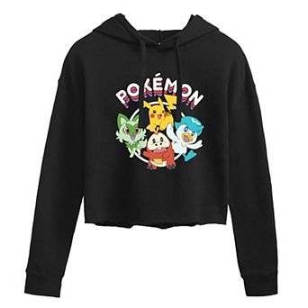 Juniors' Pokemon Cropped Graphic Hoodie