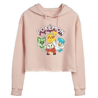Juniors' Pokemon Cropped Graphic Hoodie