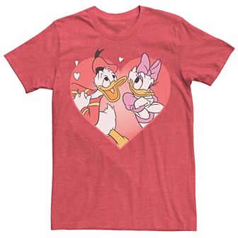 Disney's Donald Duck & Daisy Duck Men's Valentines Day Graphic Tee