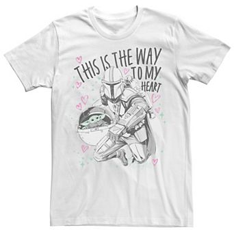 Men's Star Wars: The Mandalorian The Child Valentine's Day Way Tee