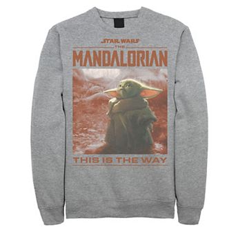 Men's Star Wars: The Mandalorian The Child This Is The Way Poster Sweatshirt