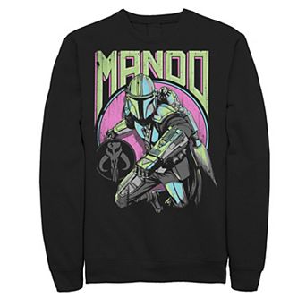 Men's Star Wars: The Mandalorian Mando New Wave and Icon Sweatshirt