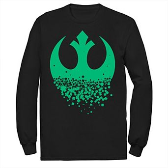Men's Star Wars Saint Patrick's Day Rebel Alliance Long Sleeve Tee