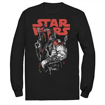 Men's Star Wars Dat Boba Long Sleeve Tee