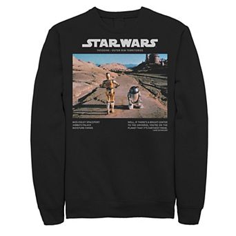 Men's Star Wars Droid Buddy Poster Fleece
