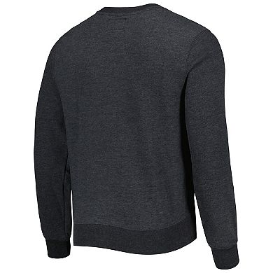 Men's '47 Heathered Black Las Vegas Raiders Bypass Tribeca Pullover Sweatshirt