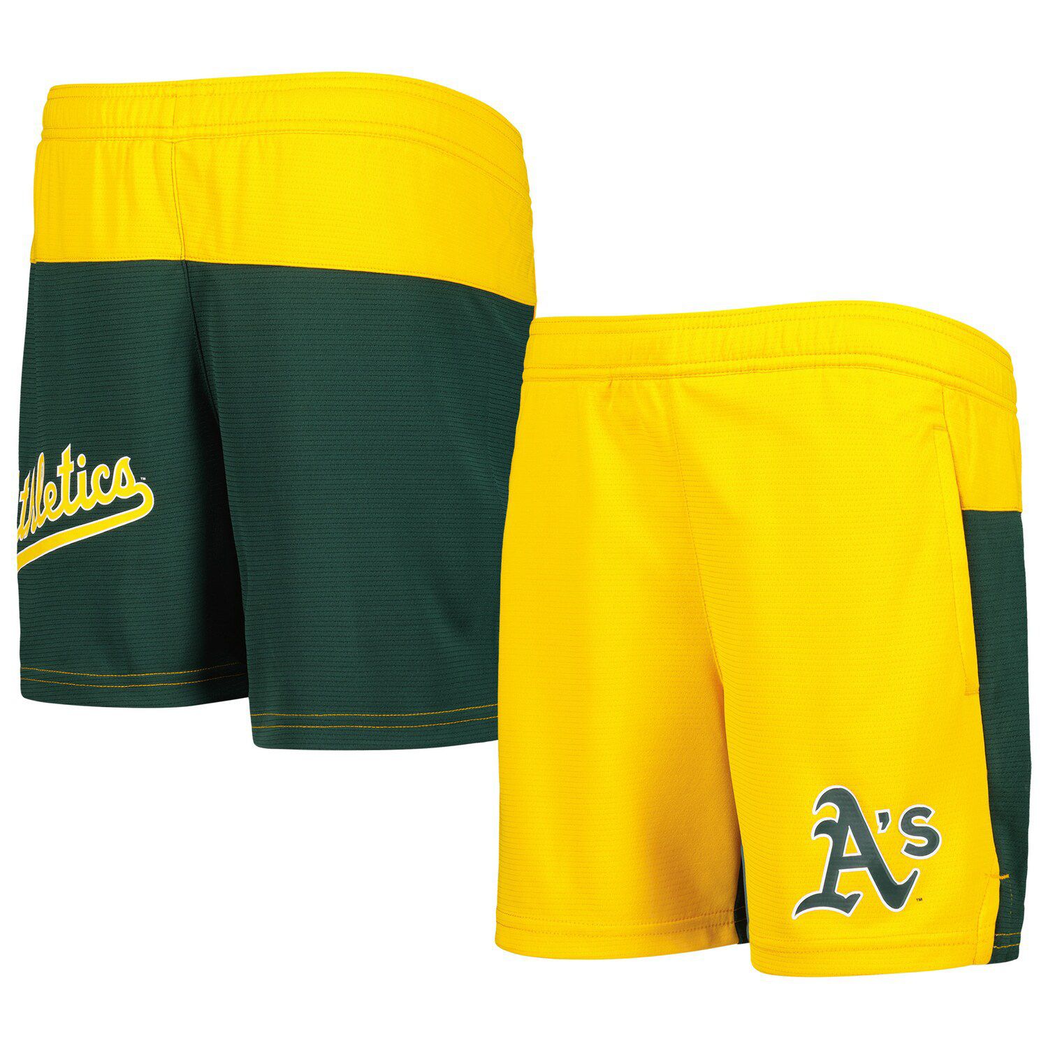 Men's Nike Green/Gold Oakland Athletics Authentic Collection Short Sleeve  Hot Pullover Jacket