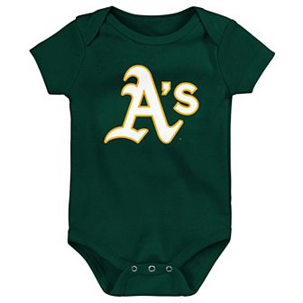Newborn & Infant Green Oakland Athletics Primary Team Logo Bodysuit