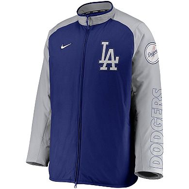 Men's Nike Royal/Gray Los Angeles Dodgers Authentic Collection Dugout ...