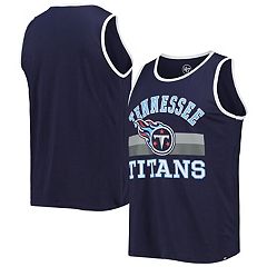 Tennessee Titans New Era Ringer Tri-Blend Tank Top - Heathered Navy