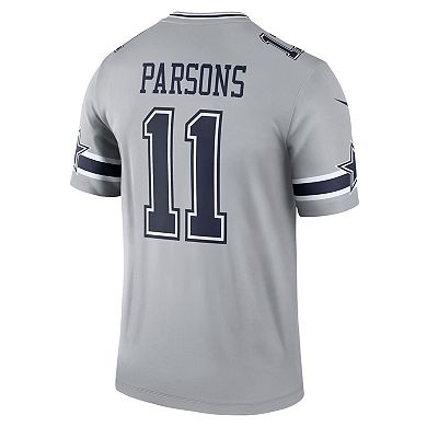 Men's Nike Micah Parsons Gray Dallas Cowboys Inverted Legend Player Jersey