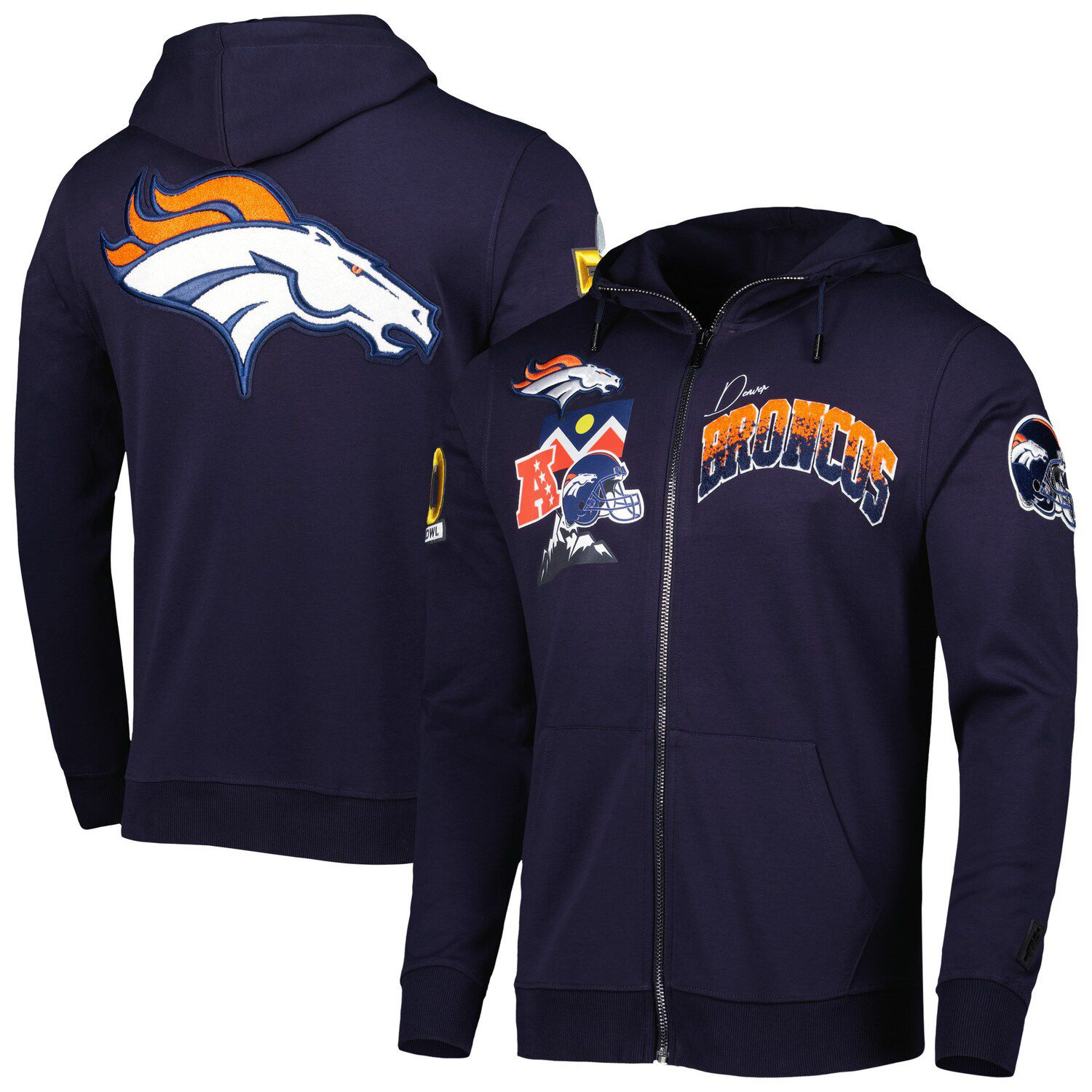 Pro Standard Light Green Denver Broncos Neutral Drop Shoulder Pullover  Hoodie for Men