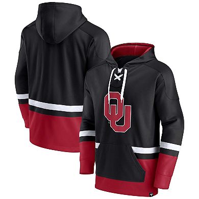 Men's Fanatics Branded Black Oklahoma Sooners First Battle Pullover Hoodie