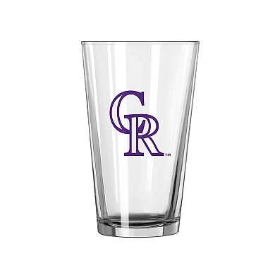 Colorado Rockies 16oz. Team Wordmark Game Day Pint Glass