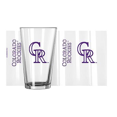 Colorado Rockies 16oz. Team Wordmark Game Day Pint Glass