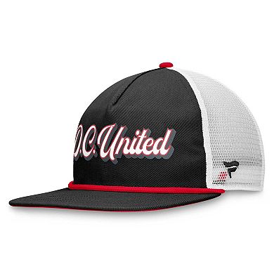 Men's Fanatics Branded Black/White D.C. United True Classic Golf Snapback Hat