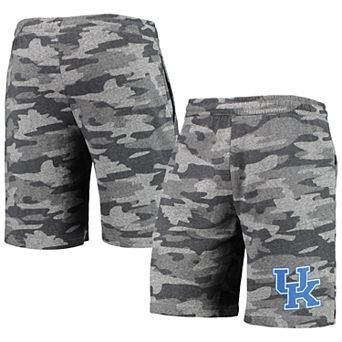 Men's Concepts Sport Charcoal/Gray Kentucky Wildcats Camo Backup Terry Jam Lounge Shorts
