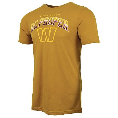 Men's DC PROPER Gold Washington Commanders District of Champions T-Shirt
