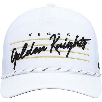 Men's '47 White Vegas Golden Knights Downburst Hitch Snapback Hat