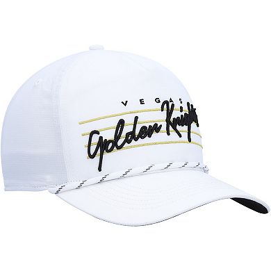 Men's '47 White Vegas Golden Knights Downburst Hitch Snapback Hat