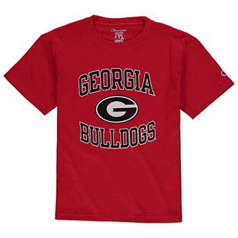 Youth Champion Red Georgia Bulldogs Circling Team Jersey T-Shirt