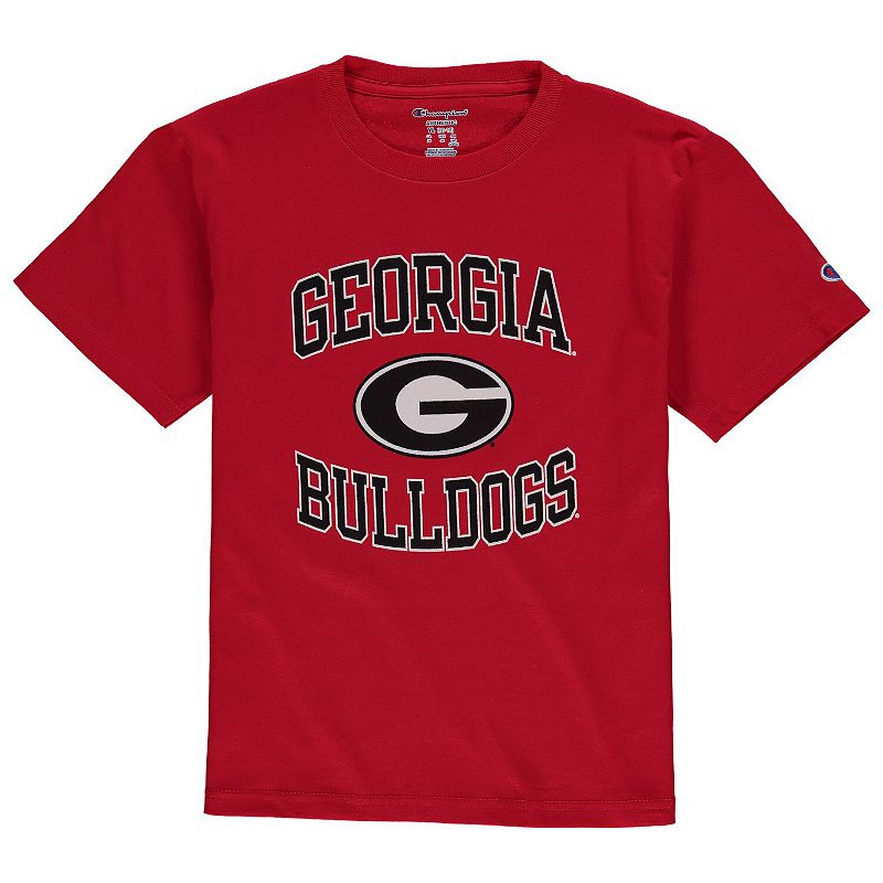 Youth Champion Red Georgia Bulldogs Circling Team Jersey T-Shirt, Boy's,