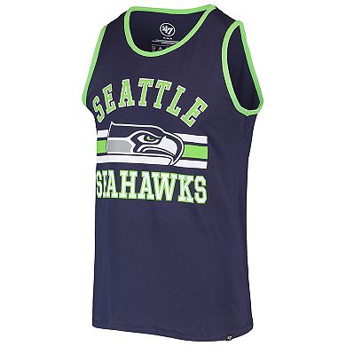 Men's '47 College Navy Seattle Seahawks Edge Super Rival Tank Top