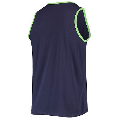 Men's '47 College Navy Seattle Seahawks Edge Super Rival Tank Top