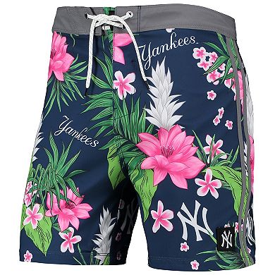 Men's Hurley x '47 Navy New York Yankees Phantom Tailgate Swim Shorts