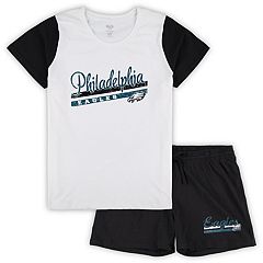 Football Fan Shop Officially Licensed NFL Philadelphia Eagles Ladies Gather Nightshirt - Black