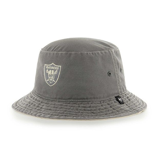 Men's '47 Silver Las Vegas Raiders Trailhead Bucket Hat