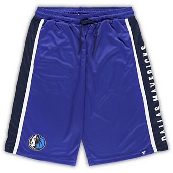 Men's Fanatics Branded Blue Dallas Mavericks Big & Tall Referee Iconic Mesh Shorts