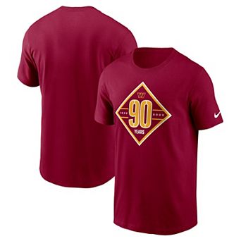 Men's Nike Burgundy Washington Commanders 90th Anniversary T-Shirt