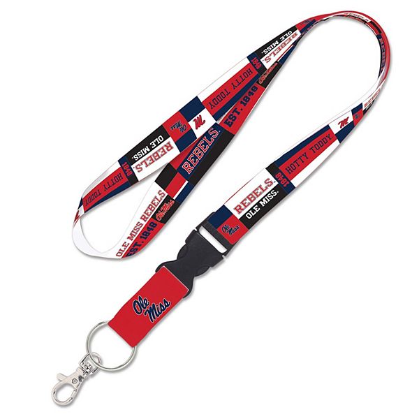 WinCraft Ole Miss Rebels Navy Reversible Lanyard with Detachable Buckle