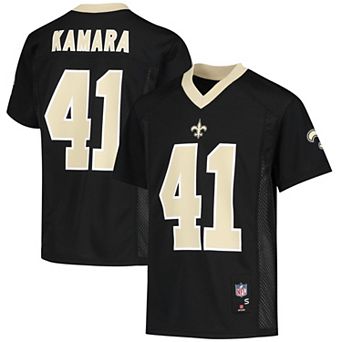 Youth Alvin Kamara Black New Orleans Saints Replica Player Jersey