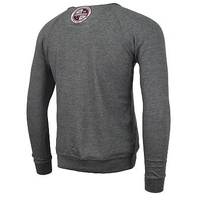Men's DC PROPER Heather Gray Washington Commanders Signature Raglan Vintage Pullover Sweatshirt