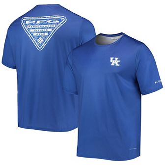 Men's Columbia Royal Kentucky Wildcats Terminal Tackle Omni-Shade T-Shirt