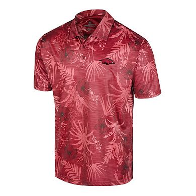 Men's Colosseum Cardinal Arkansas Razorbacks Palms Team Polo