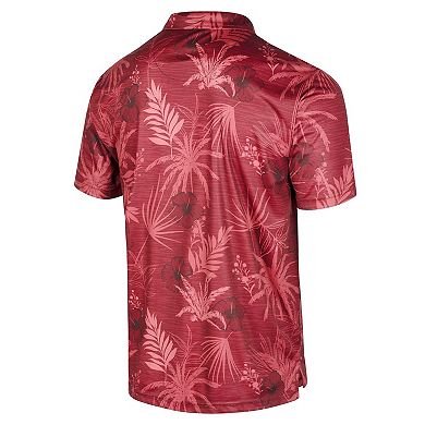 Men's Colosseum Cardinal Arkansas Razorbacks Palms Team Polo