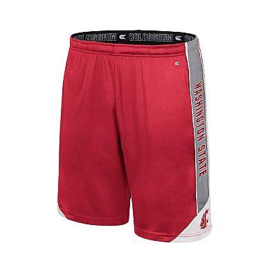 Men's Colosseum Crimson Washington State Cougars Haller Shorts
