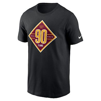 Men's Nike Black Washington Commanders 90th Anniversary T-Shirt