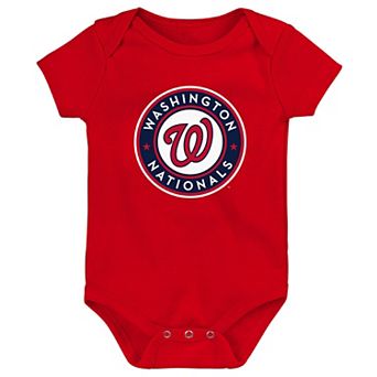 Newborn & Infant Red Washington Nationals Primary Team Logo Bodysuit