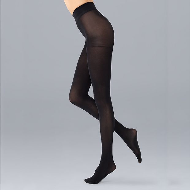 Simply Vera Vera Wang Opaque 90D Control Top Tights