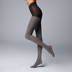 Shiny Cotton Blend Seamless Sweater Tights