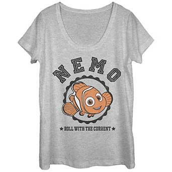 Disney / Pixar Finding Nemo Juniors' Varsity Style Nemo Scoop Neck Tee